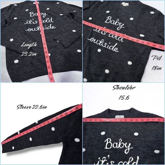 H&M Fine Knit Intarsia Sweater(J004)-Size Xs for Women - Picture 8 of 10